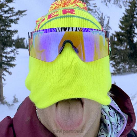 Pit Viper gorro pom pom neon 4XB4L230