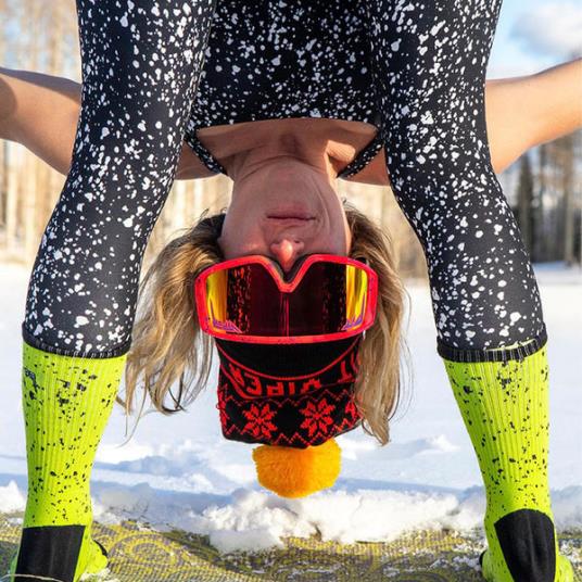 Pit Viper gorro pom pom preto 4XB4L229