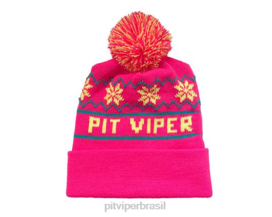 Pit Viper gorro pom pom rosa 4XB4L231