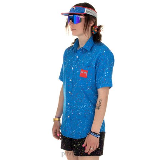 Pit Viper camisa de festa fita azul 4XB4L176